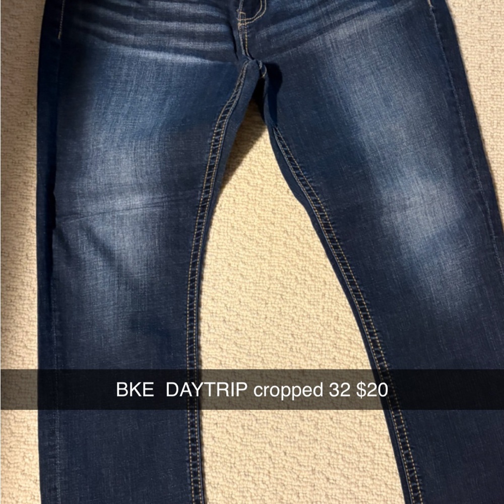 BKE Dark Blue Cropped Women's Jeans